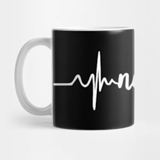 Nursing passionate jobs heart beat Mug